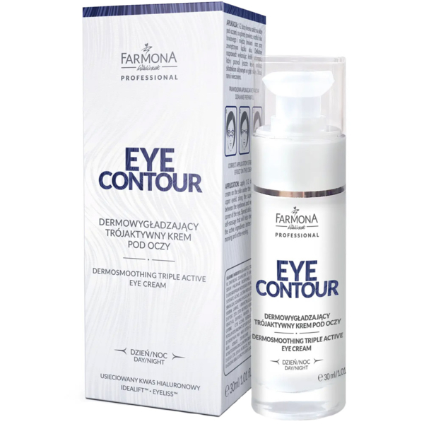 Дермо-розгладжуючий крем для шкіри навколо очей Farmona Professional Eye Contour, 30 мл - Pampik