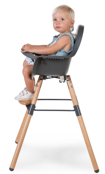 Уценка. Стул для кормления Childhome Evolu 2 с бампером антрацит (CHEVOCHNA) - Pampik - 12