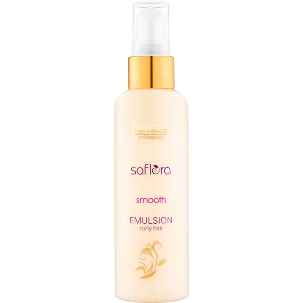 Емульсія DeMira Professional Saflora Smooth для випрямлення та догляду за хвилястим волоссям, 100 мл - Pampik
