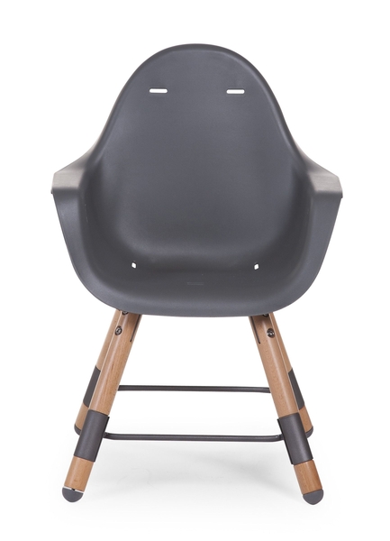 Уценка. Стул для кормления Childhome Evolu 2 с бампером антрацит (CHEVOCHNA) - Pampik - 9
