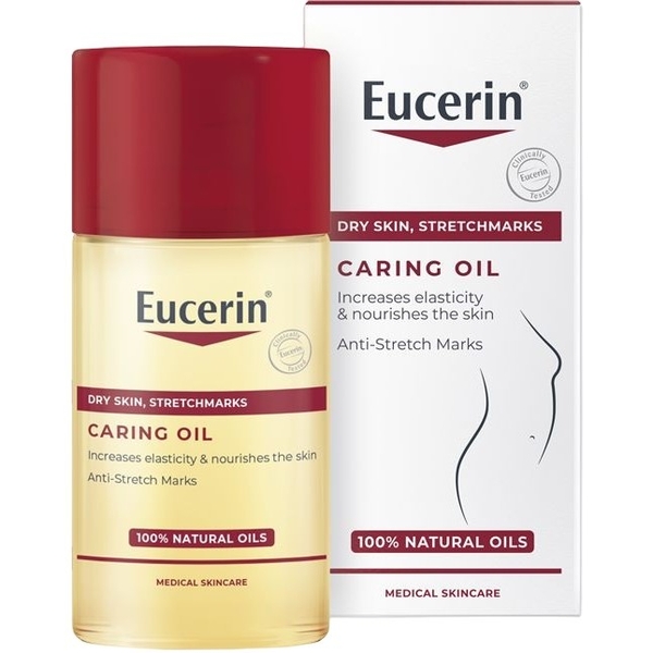 Натуральное масло для тела Eucerin для повышения эластичности кожи и борьбы с растяжками 125 мл - Pampik