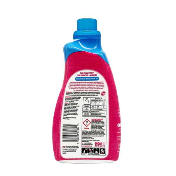Гель для стирки The Pink Stuff Sensitive Detergent Non Bio, 960 мл - Pampik - 2
