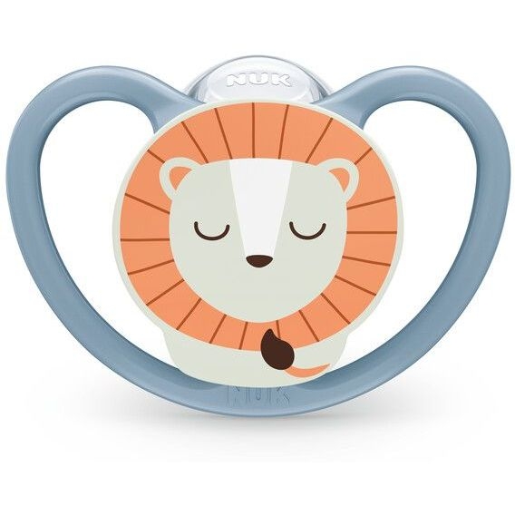 Пустышка ортодонтическая Nuk Space Night размер Львенок звездное небо, 2 шт. - Pampik - 4