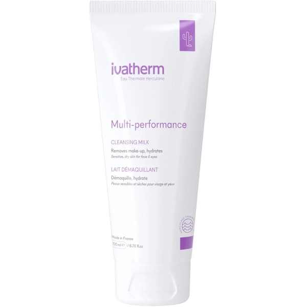 Молочко для обличчя очищувальне Ivatherm Multi-performance для сухої та чутливої шкіри 200 мл - Pampik
