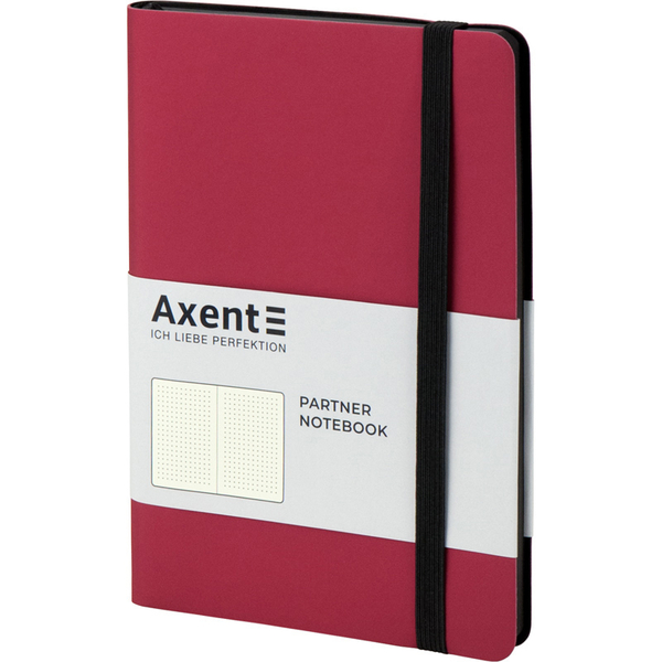 Книга записная Axent Partner Soft A5- в точку 96 листов красная (8310-05-A) - Pampik - 2