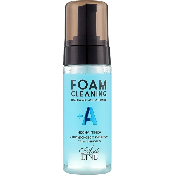Пінка для вмивання Art Line Foam Cleaning Hyaluronic Acid + Vitamin A 150 мл - Pampik
