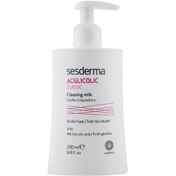 Очищаюче молочко Sesderma Acglicolic Classic, 200 мл - Pampik