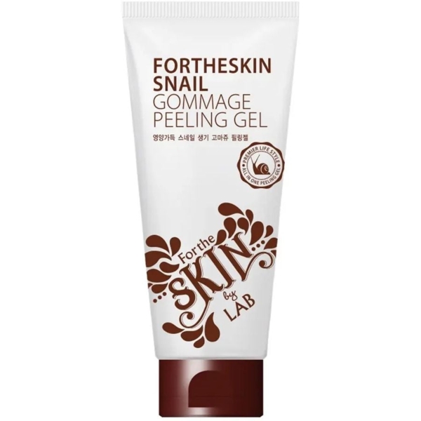 Гель-пілінг для обличчя з муцином равлика Fortheskin Snail Gommage Peeling Gel 180 мл - Pampik