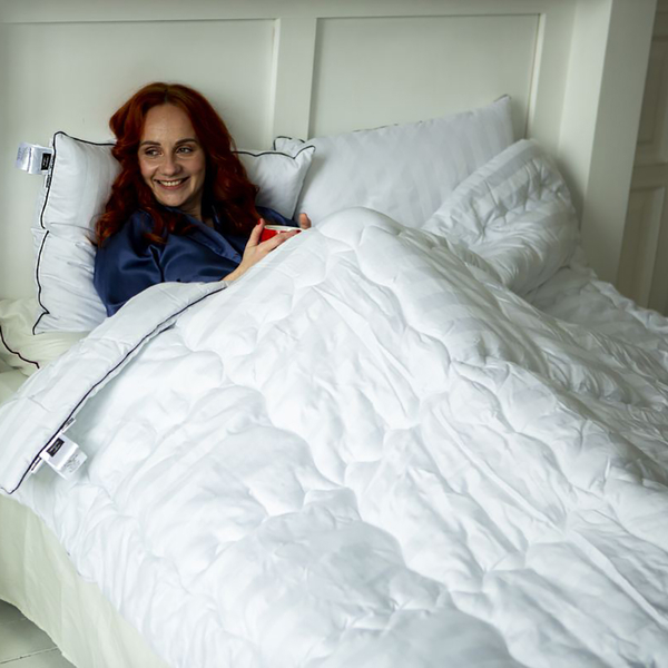 Ковдра антиалергенна MirSon Royal Pearl Hand Made EcoSilk №1314, літня, 110x140 см, біла (237054325) - Pampik - 8