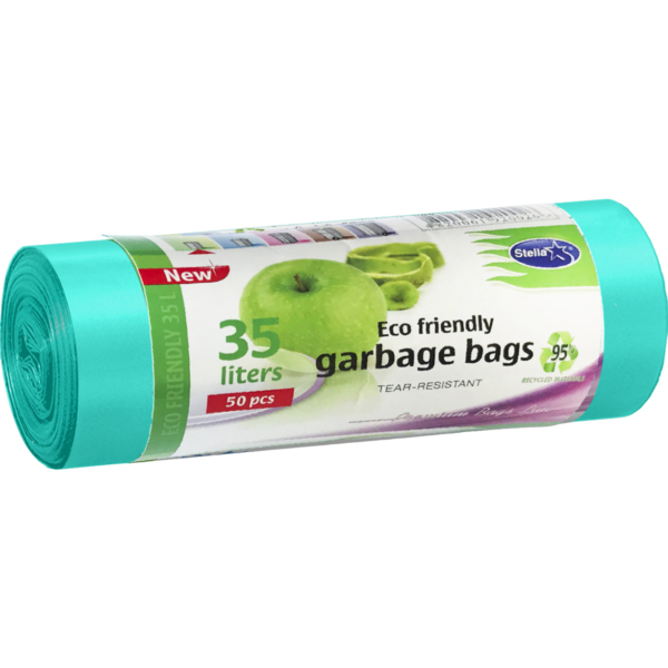 Пакеты для мусора Stella HDLD, 35 л, 50 шт. - Pampik