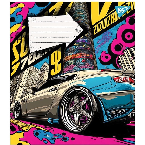 Набір зошитів загальних Yes Colour Car А5 в клітинку 24 аркуші (766632) - Pampik