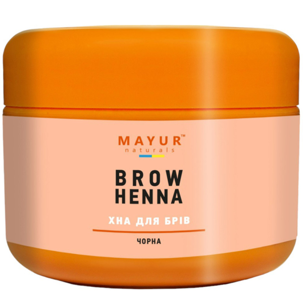 Хна для бровей Mayur черная 10 г - Pampik