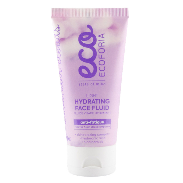 Флюид для лица Ecoforia Lavender Clouds Light, увлажняющий, 50 мл - Pampik