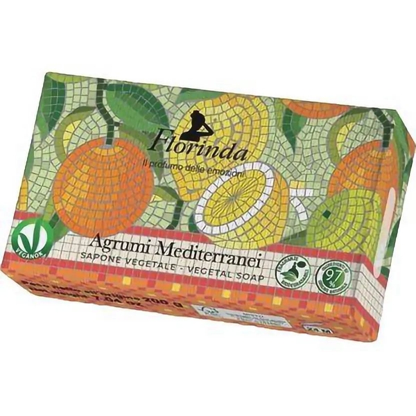 Мило натуральне Florinda Мозаїка Середземноморський цитрус, 100 г - Pampik