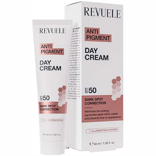 Дневной крем для лица Revuele Anti Pigment SPF 50, 40 мл - Pampik