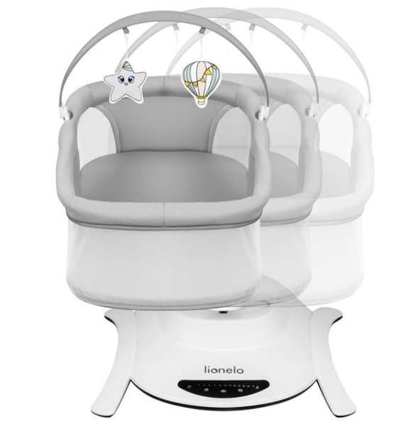 Качалка-ліжко Lionelo Bella Set Grey Concrete, сірий - Pampik - 3