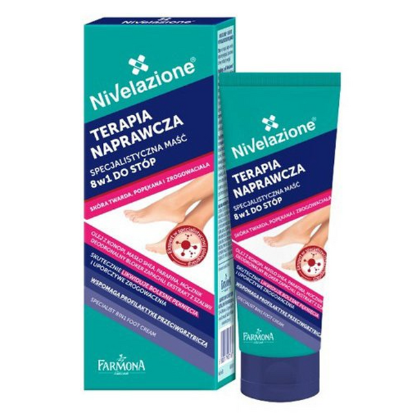 Крем спеціалізований для стоп 8в1 Nivelazione, 50 мл (5900117007167) - Pampik