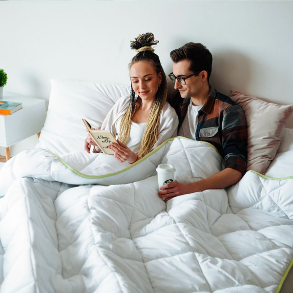 Ковдра антиалергенна MirSon EcoSilk №002, демісезонна, 110x140 см, біла (8062540) - Pampik - 7