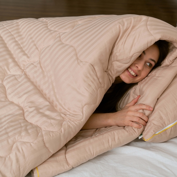 Ковдра бамбукова MirSon Carmela Hand Made №0435, літня, 110x140 см, світло-жовта - Pampik - 7