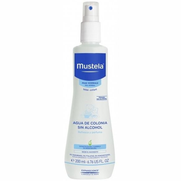 Спрей для дітей Mustela Agua De Colonia Sin Alcohol Освіжаючий 200 мл - Pampik