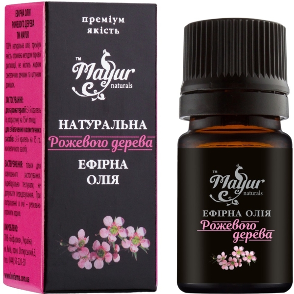 Эфирное масло Mayur Розового дерева 5 мл - Pampik
