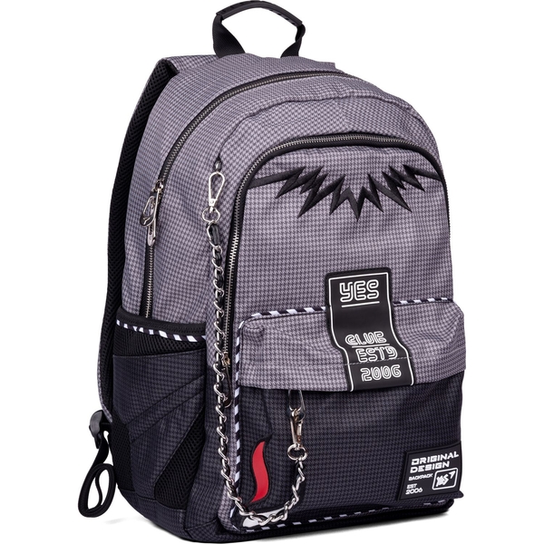Рюкзак Yes TS-61 Yes club, серый (558944) - Pampik - 2