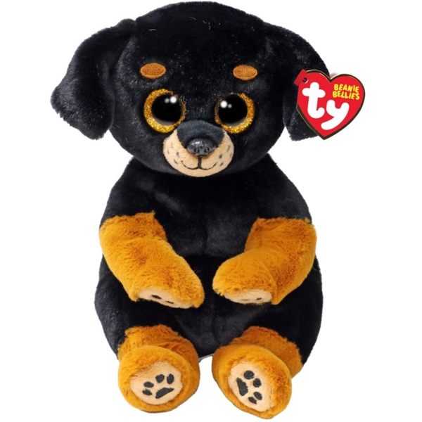 Мягкая игрушка TY Beanie Bellies Пес Rottweiler, 25 см (41290) - Pampik