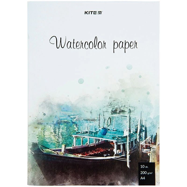 Папір для акварелі Kite А4 10 аркушів (K23-267) - Pampik