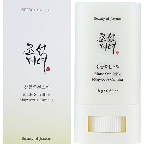 Матуючий сонцезахисний засіб для матування Beauty of Joseon Matte sun stick Mugwort + Camilia SPF 50+ 18 г - Pampik