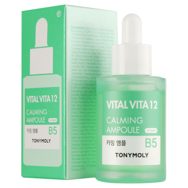 Сыворотка для лица Tony Moly Vital Vita 12 Calming Ampoule Успокаивающая, 30 мл - Pampik