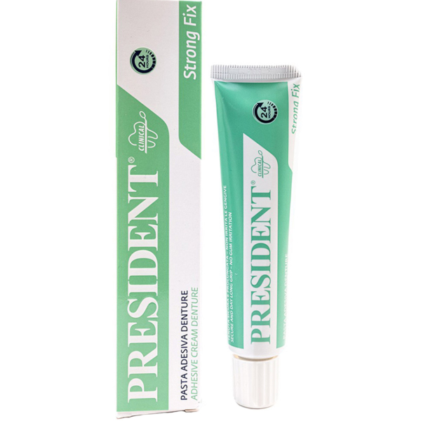Крем для фіксації зубних протезів President Clinical Denture, 40 г - Pampik