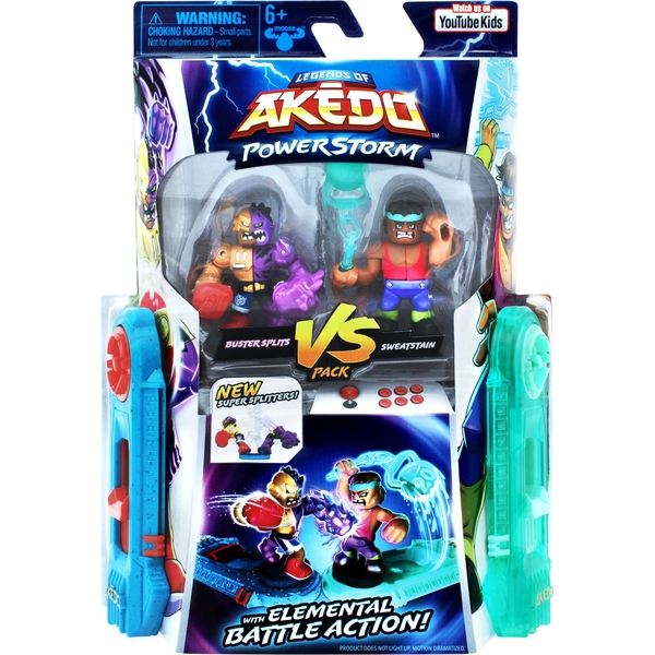 Ігровий набір Akedo Power Storm Бастер Сплітс та Світстейн (123327) - Pampik