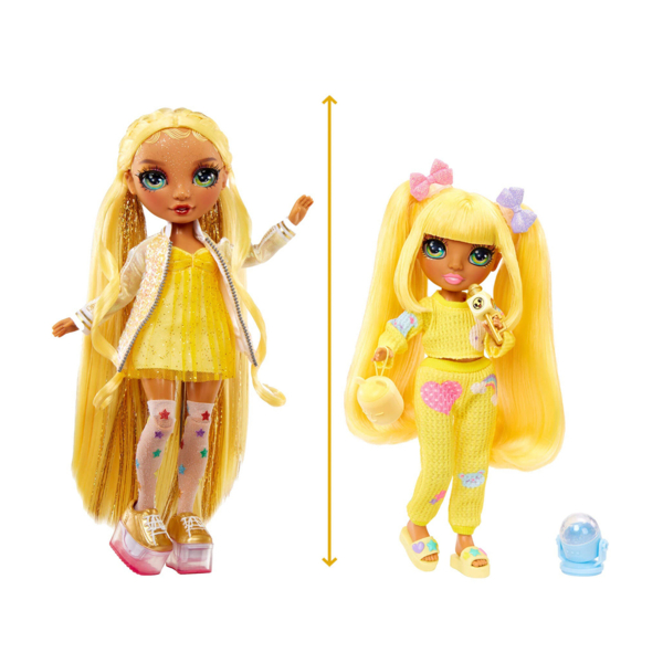 Лялька Rainbow High Junior PJ Party Sunny Madison, з аксесуарами, 23 см (503682) - Pampik - 4