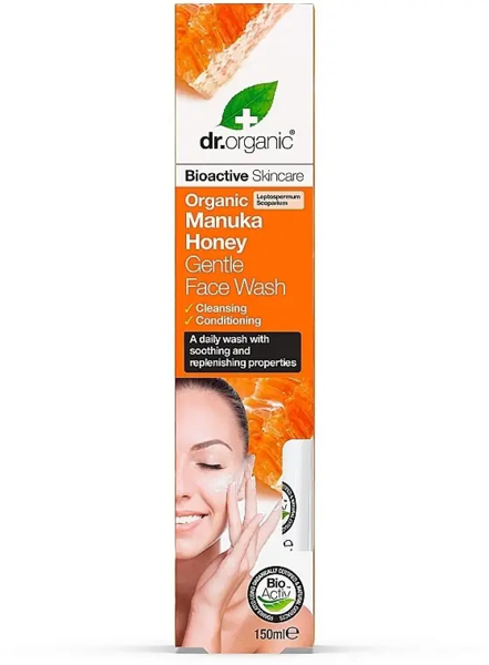 Гель для умывания с медом манука Dr. Organic Gentle Manuka Honey Face Wash 150 мл - Pampik - 2