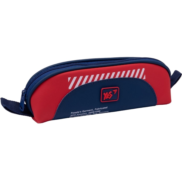 Пенал мягкий Yes PH-5-1 Hustle, 8х21х6 см, синий с красным (533209) - Pampik