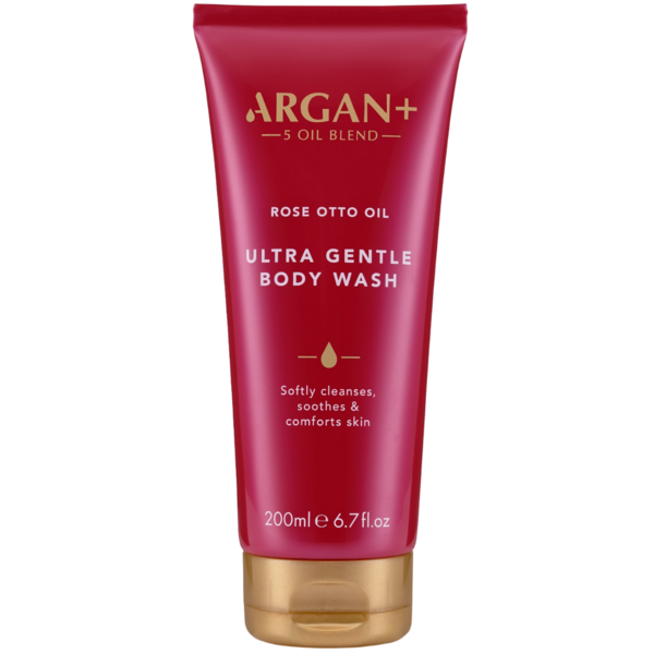 Гель для душу Argan+ Rose Otto Oil Ultra Gentle, 200 мл - Pampik