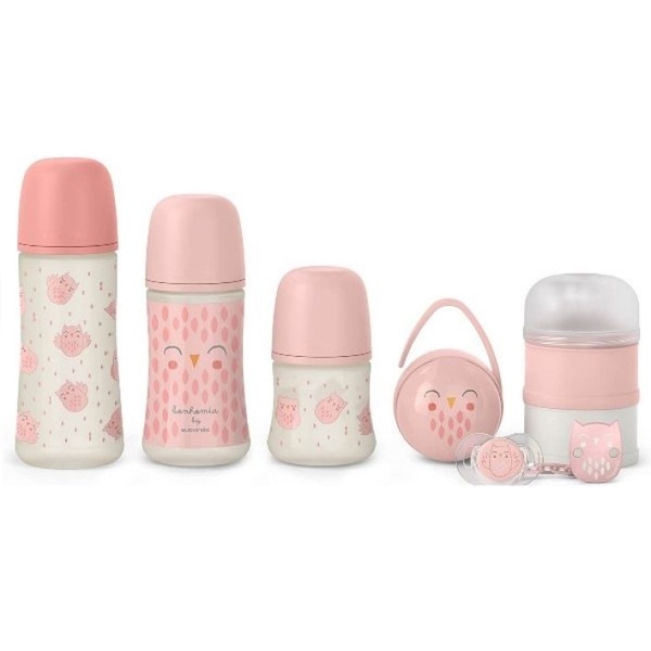 Набір подарунковий Suavinex Bonhomia, 7 предметів, рожевий (308030) - Pampik