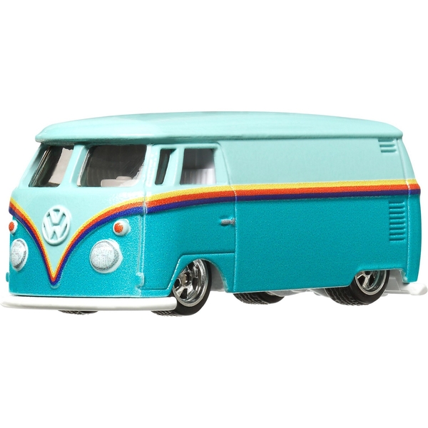 Колекційна модель машинки Hot Wheels Преміальні автівки Volkswagen T1 Panel Bus бірюзова (GJT68/HKF18) - Pampik - 2