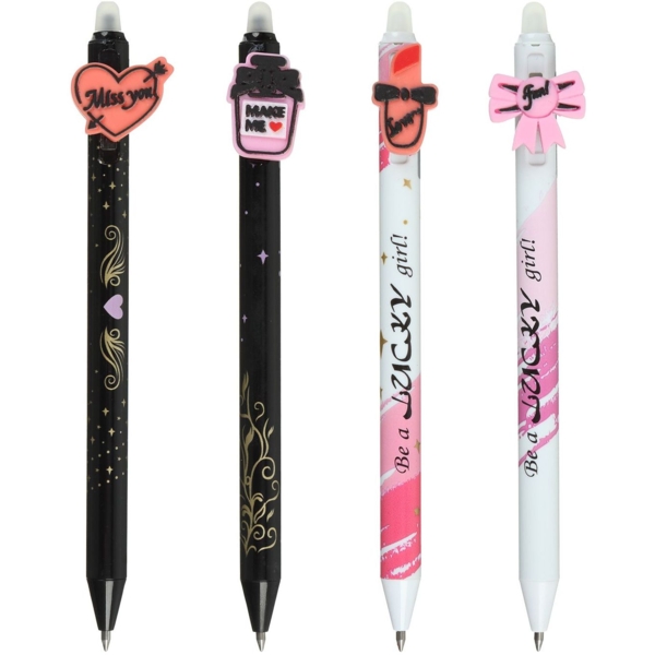 Ручка гелева ZiBi Пиши-стирай Fashion Kids Line 0.5 м в асортименті (ZB.2215-99) - Pampik - 2