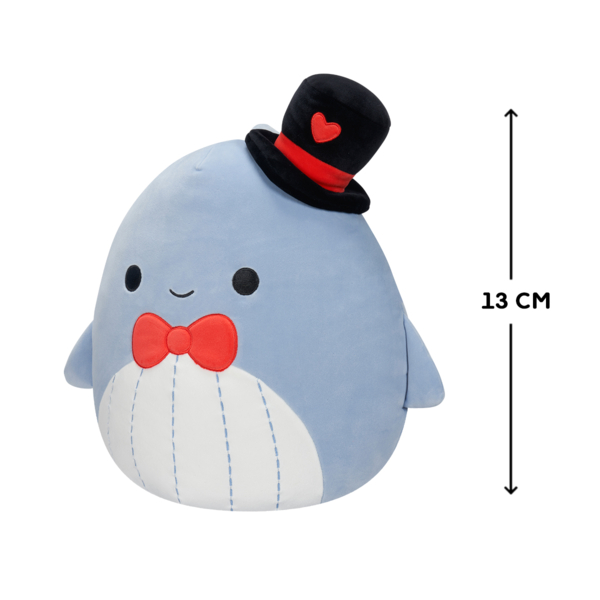М'яка іграшка Squishmallows Синій Кит Самір, 13 см (SQVA00806) - Pampik - 4