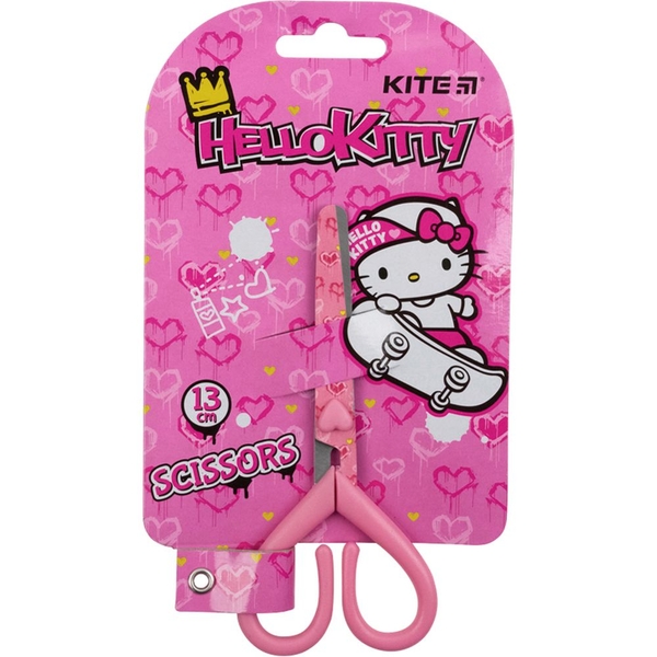 Ножницы детские Kite Hello Kitty с рисунком на лезвии 13 см (HK21-121) - Pampik