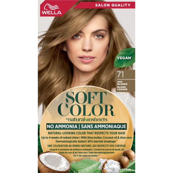 Краска для волос Wella Soft Color тон 71 Пепельный блонд - Pampik