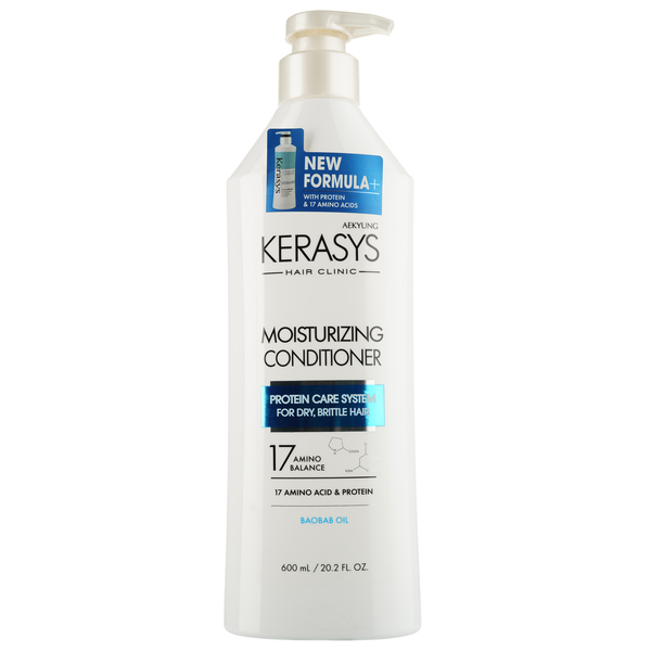 Зволожувальний кондиціонер для волосся Kerasys Hair Clinic Protein Care System Baobab Oil, 600 мл - Pampik