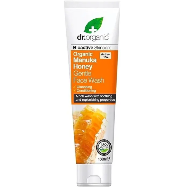Гель для умывания с медом манука Dr. Organic Gentle Manuka Honey Face Wash 150 мл - Pampik