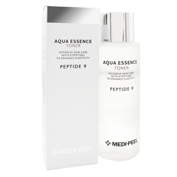 Тонер для обличчя Medi-Peel Зволожуючий з комплексом пептидів Peptide 9 Aqua Essence Toner, 250 мл - Pampik