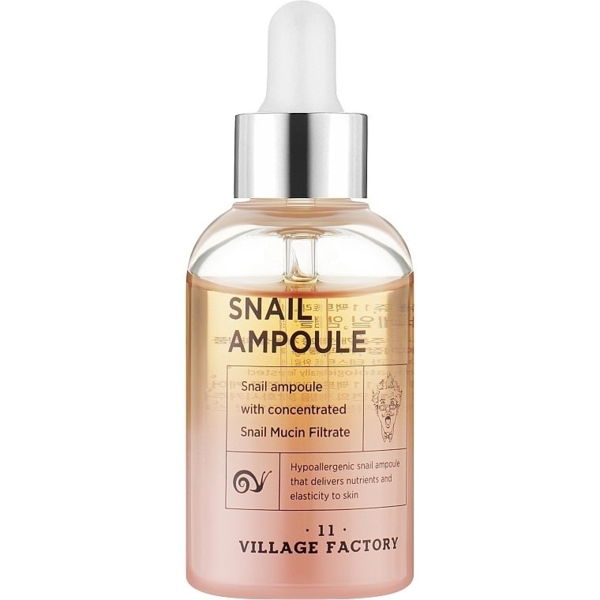 Ампула для обличчя Village 11 Factory з муцином равлика, 50 мл - Pampik