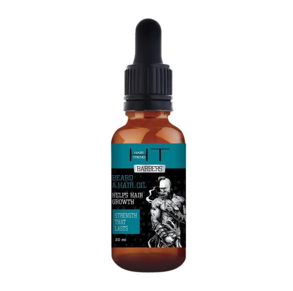 Масло для ухода за волосами и бородой Hair Trend Barbers Beard&Hair Oil, 30 мл - Pampik