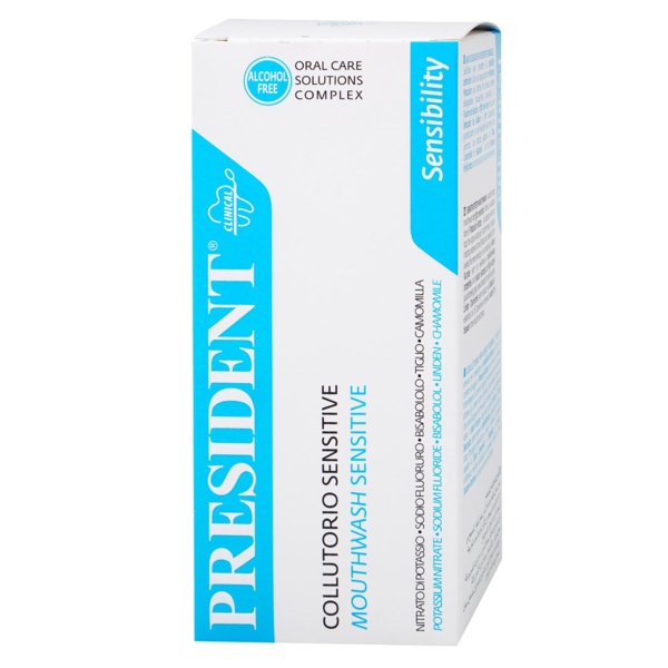 Ополіскувач для ротової порожнини President Sensitive, 200 мл - Pampik