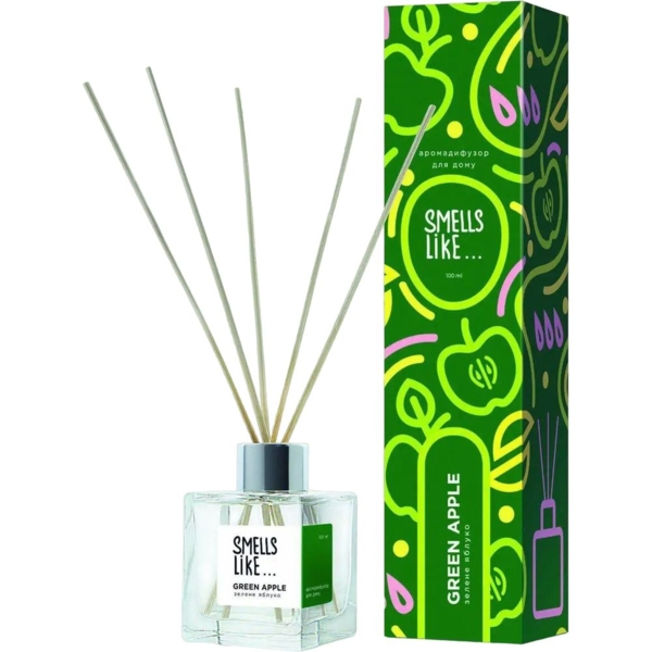 Аромадиффузор для дома Esse Smells Like Green Apple, 100 мл - Pampik