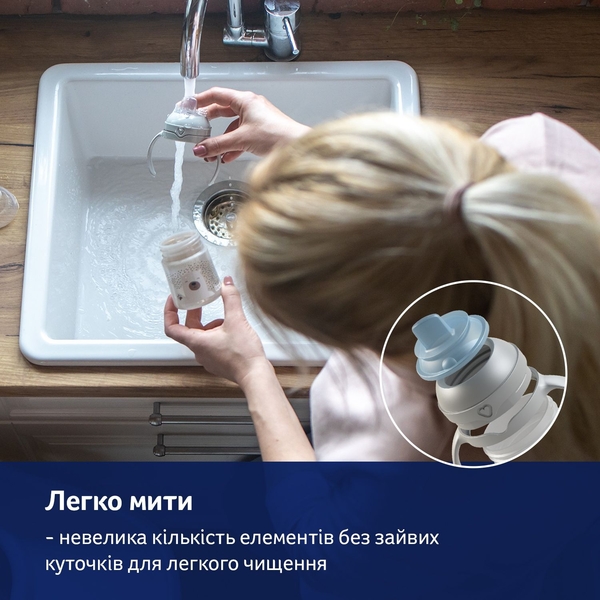 Кружка-непроливайка Lovi Моя перша кружка з носиком, 150 мл, блакитний (35/358) - Pampik - 9